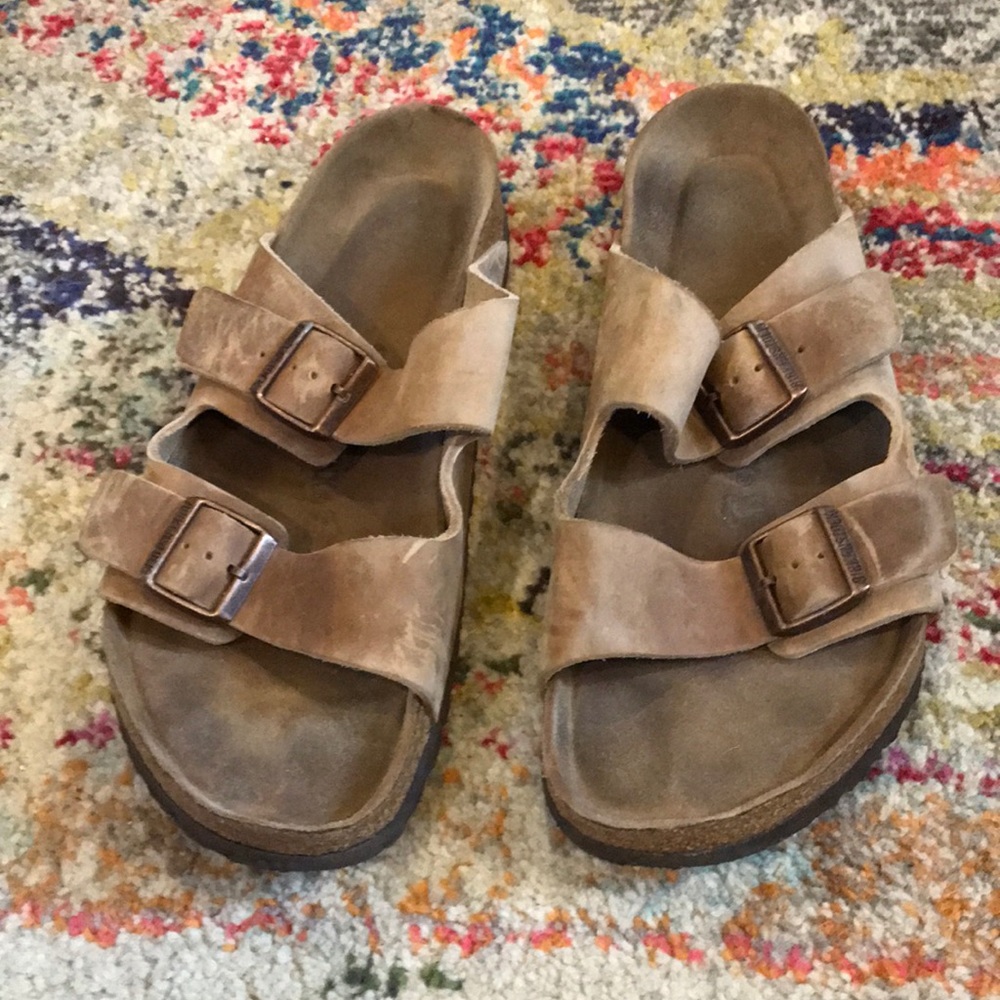 Arizona soft footbed leather Birkenstocks 12-12.5
